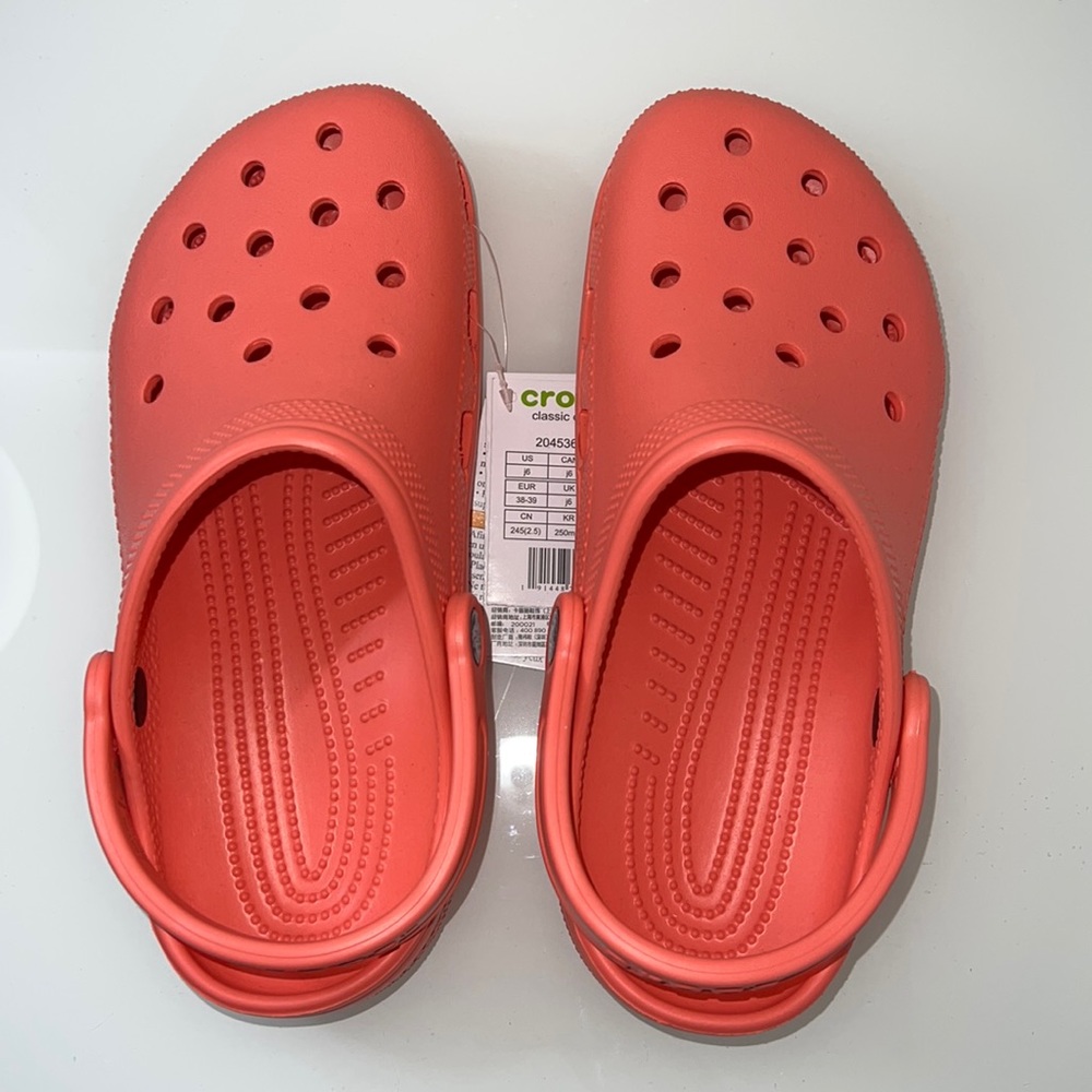 orange crocs